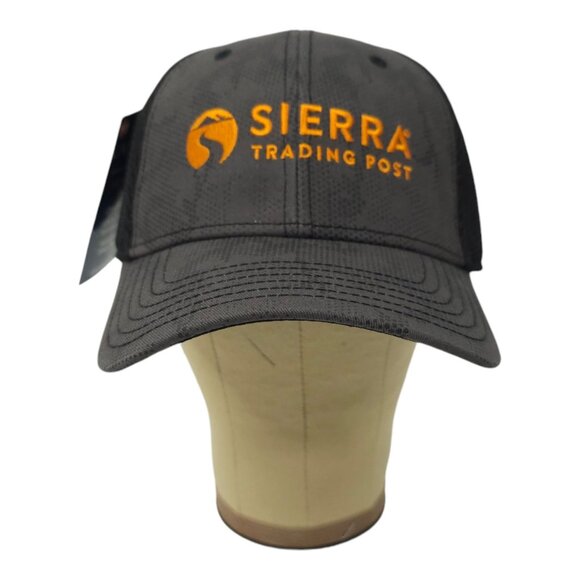 Sierra Trading Post Snapback Cap Embroidered Logo Mesh Trucker Baseball Hat Gray - Picture 9 of 13